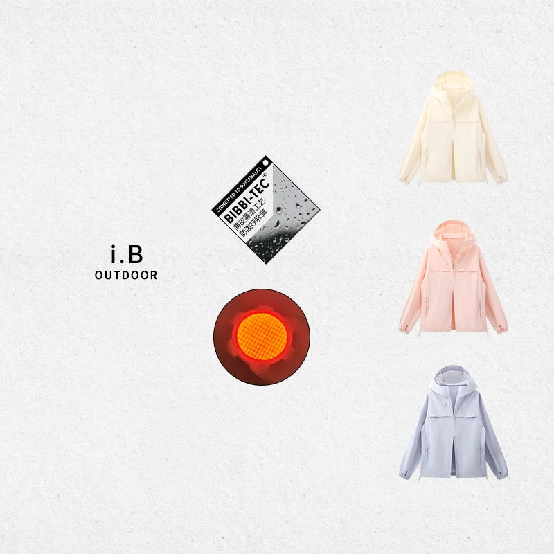 【25款/鹅家】i.B 超薄防晒衣【冰膜·原纱tec】防紫外线护指透气轻薄