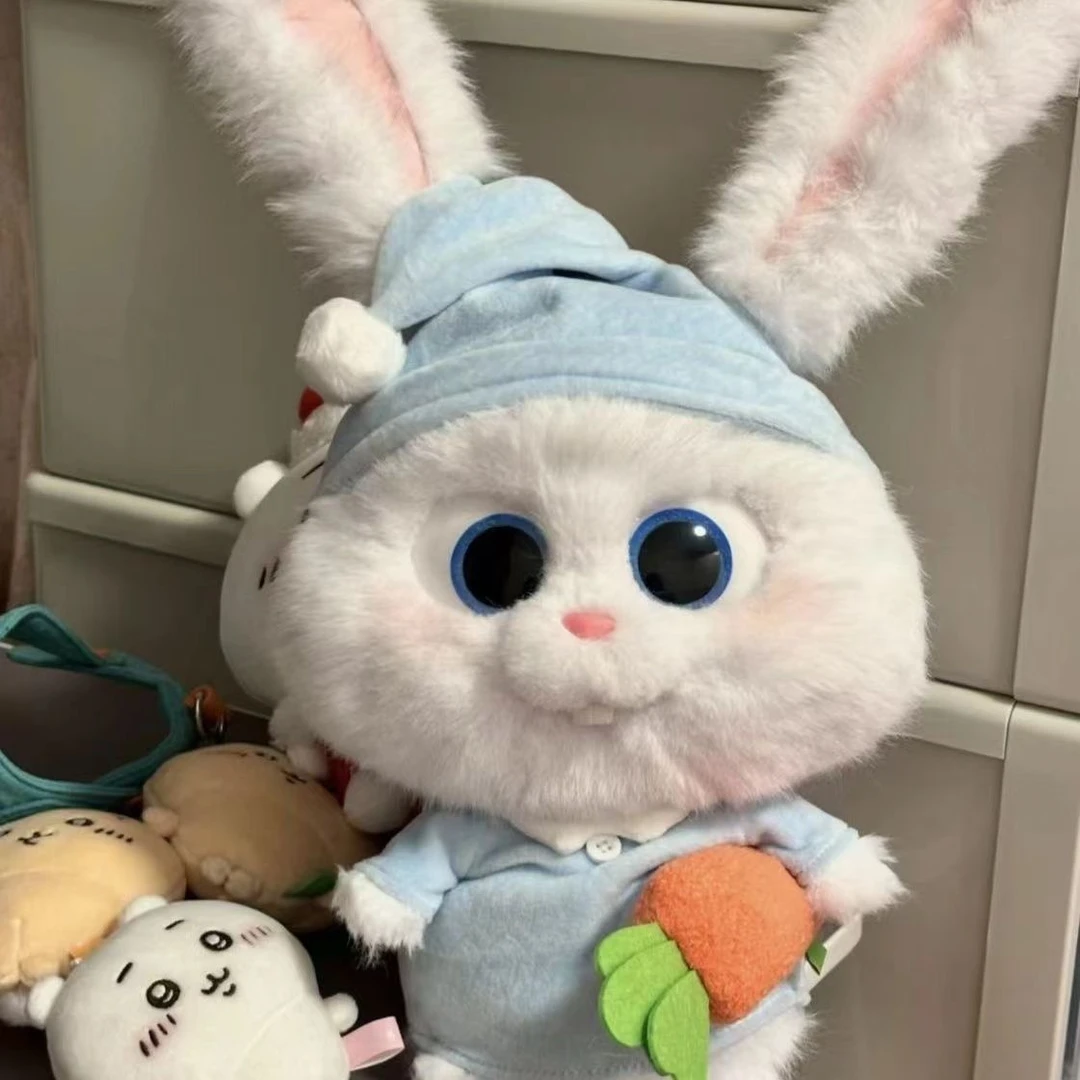 可爱兔老大玩偶摩点公仔小兔子毛绒玩具抱枕布娃娃送男女生日礼物