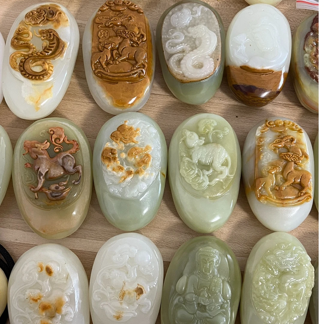 盆景石昆仑石手把件原石摆件（直播间选购）