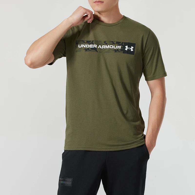 安德玛短袖男装秋季新款透气健身休闲上衣跑步训练运动T恤1376830