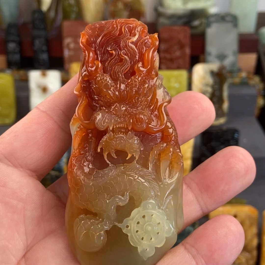 岫玉未镶嵌手把件