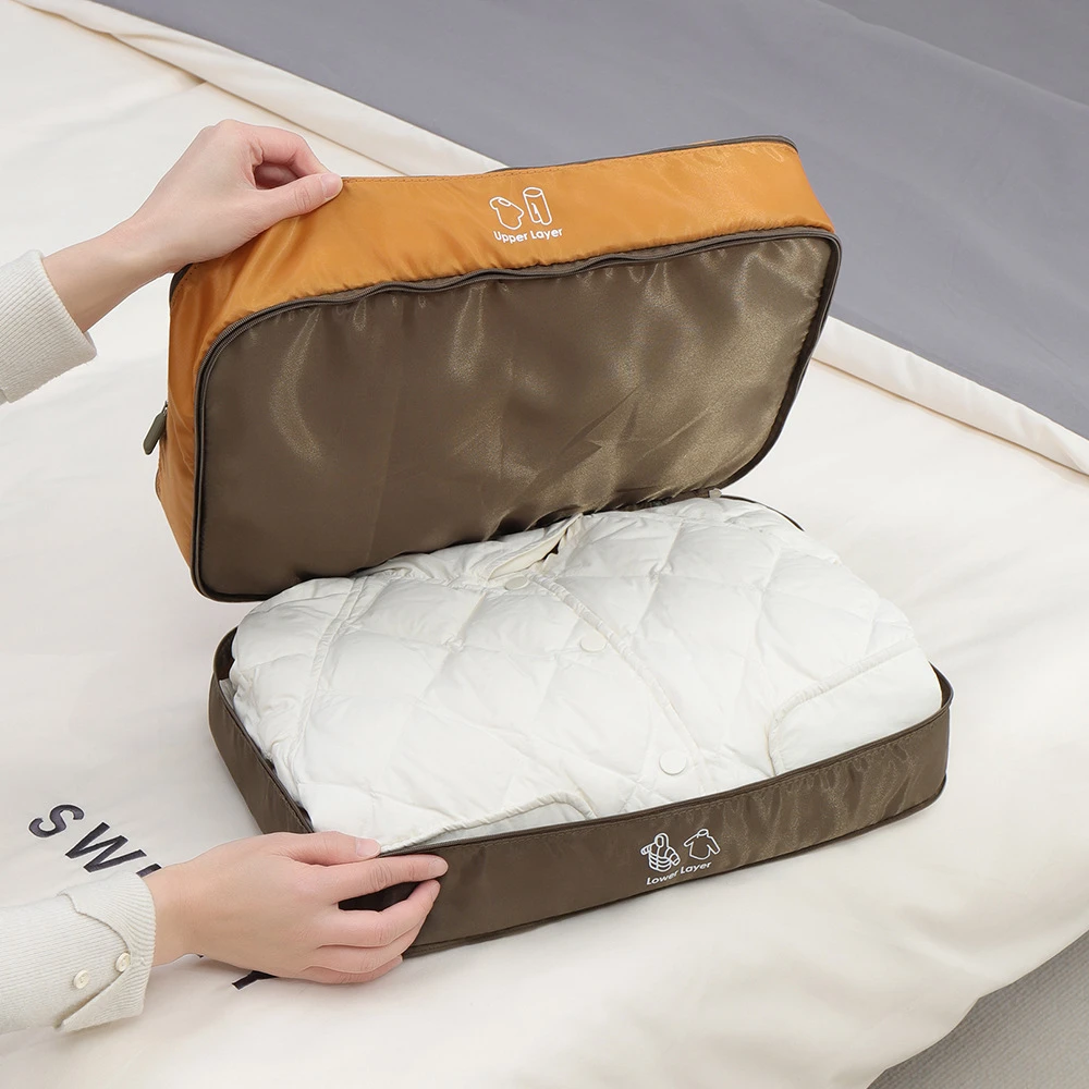 便携户外旅行衣物收纳包双层家用大容量换季羽绒服棉被专用收纳袋