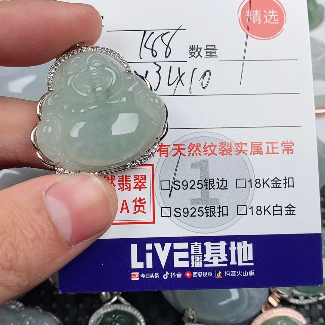 翡翠银S925镶嵌颈饰