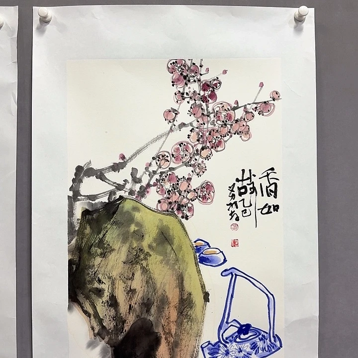 国画亲笔手绘放心去藏