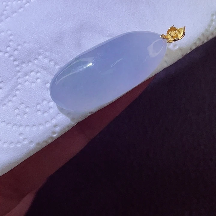 颈饰18K金镶嵌翡翠翡翠