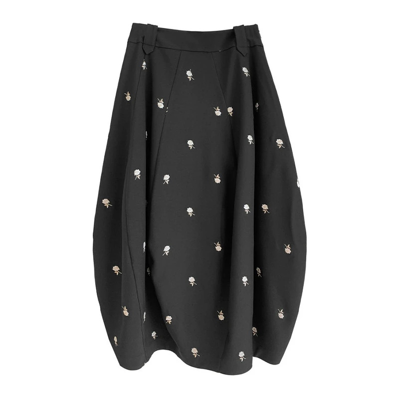 【晨粉专享价】洋气浪漫法式风情碎花包容立体造型半裙KN1A711ZE