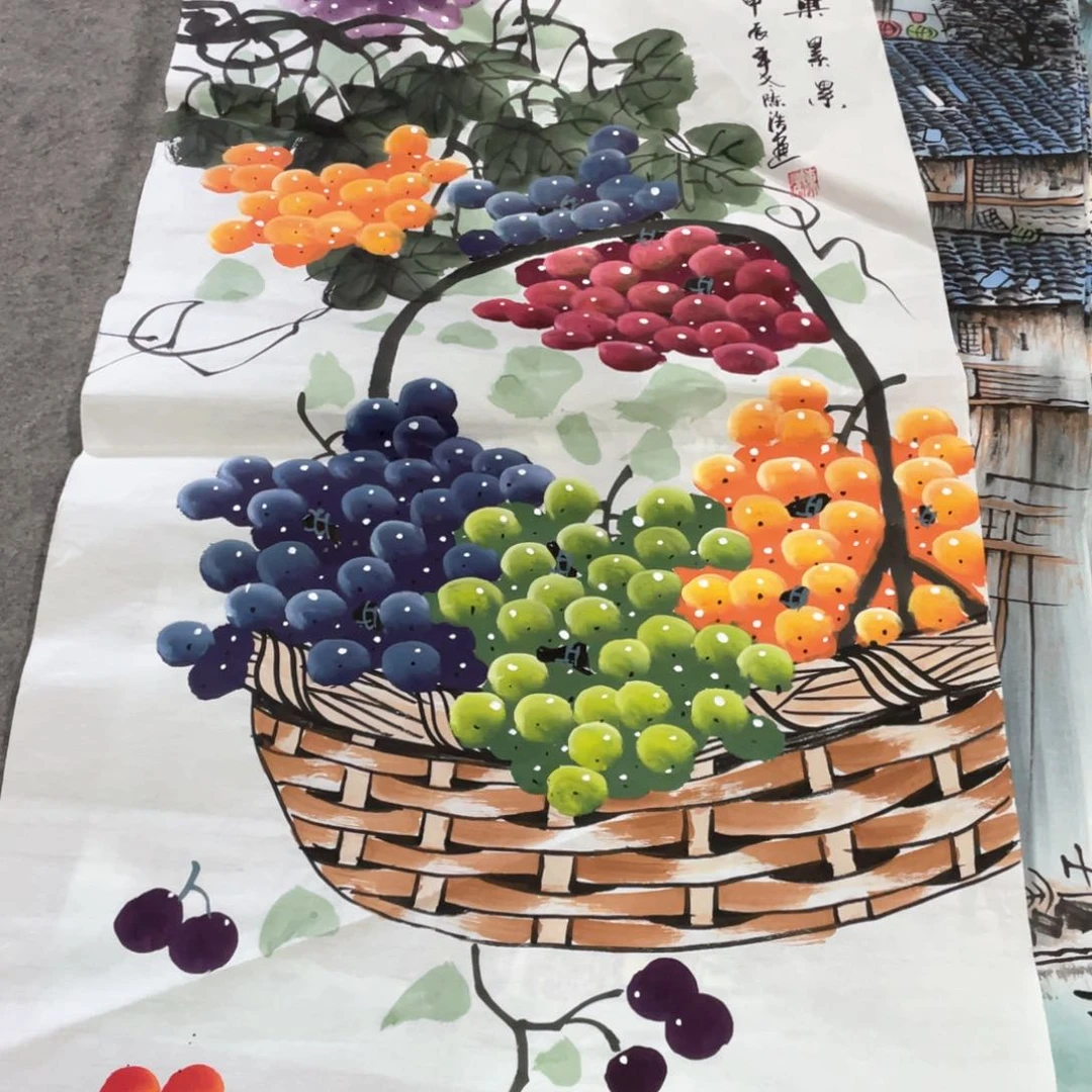国画国画作品画心一张