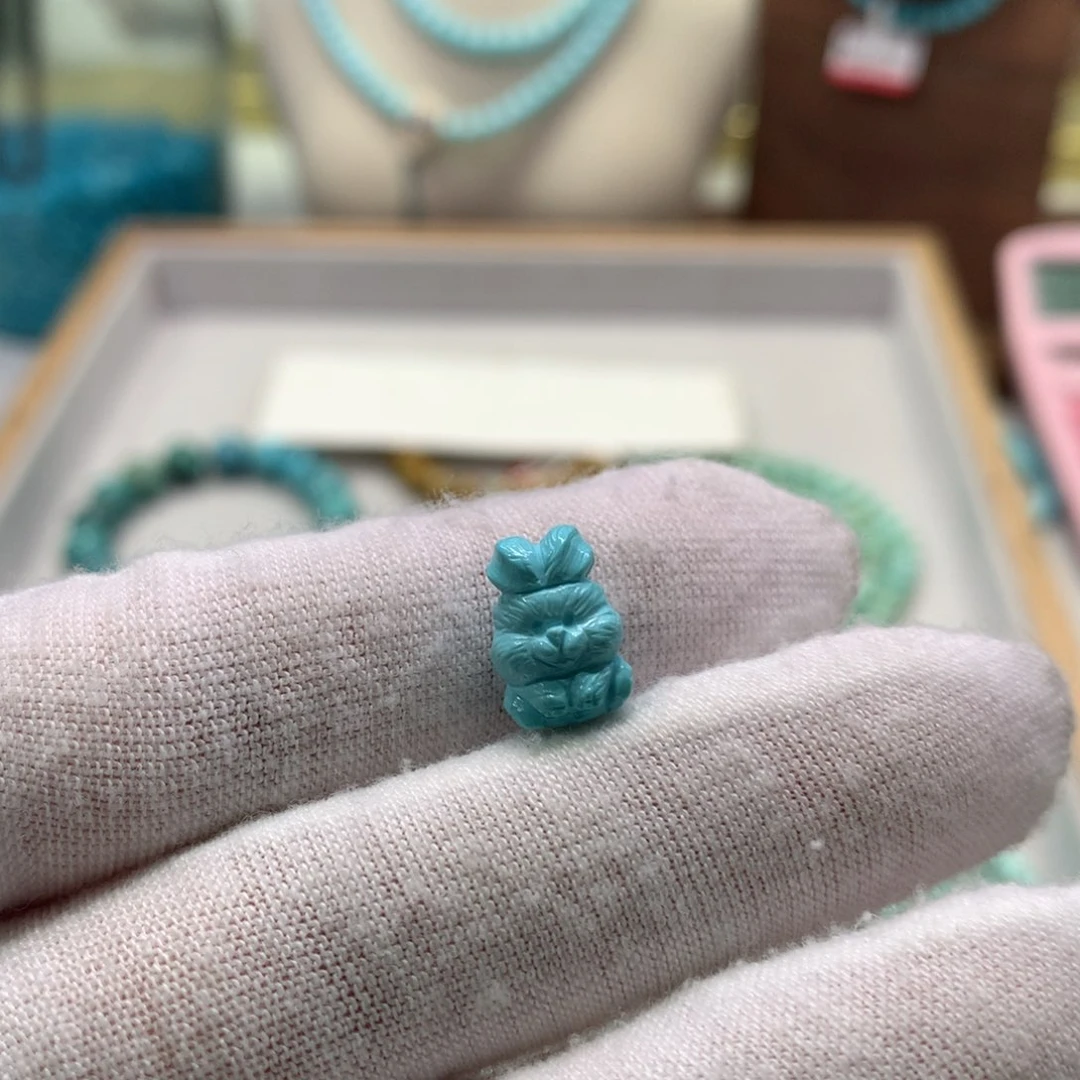 心***美绿松石未镶嵌配饰