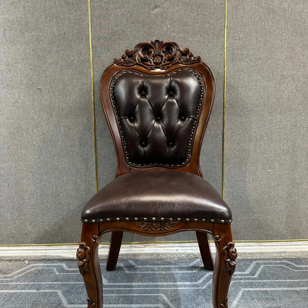 6把CY368餐椅 550*620*1090坐高500美式复古家用 坐具