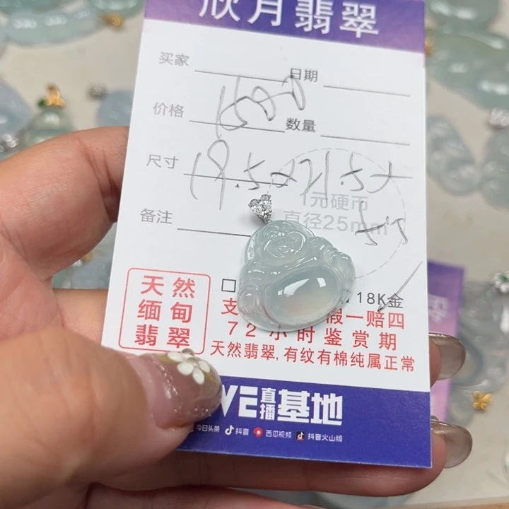 翡翠未镶嵌颈饰天然