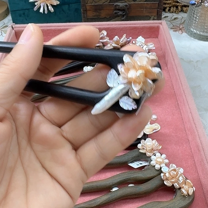 未镶嵌发饰淡水珍珠