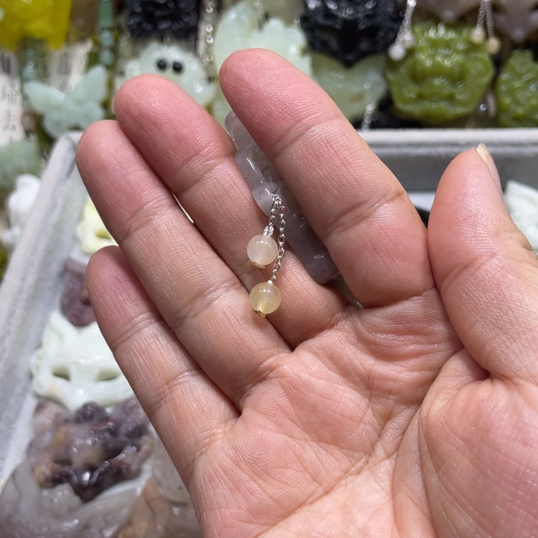 【闪购商品】岫玉颈饰未镶嵌磨***叽101提溜