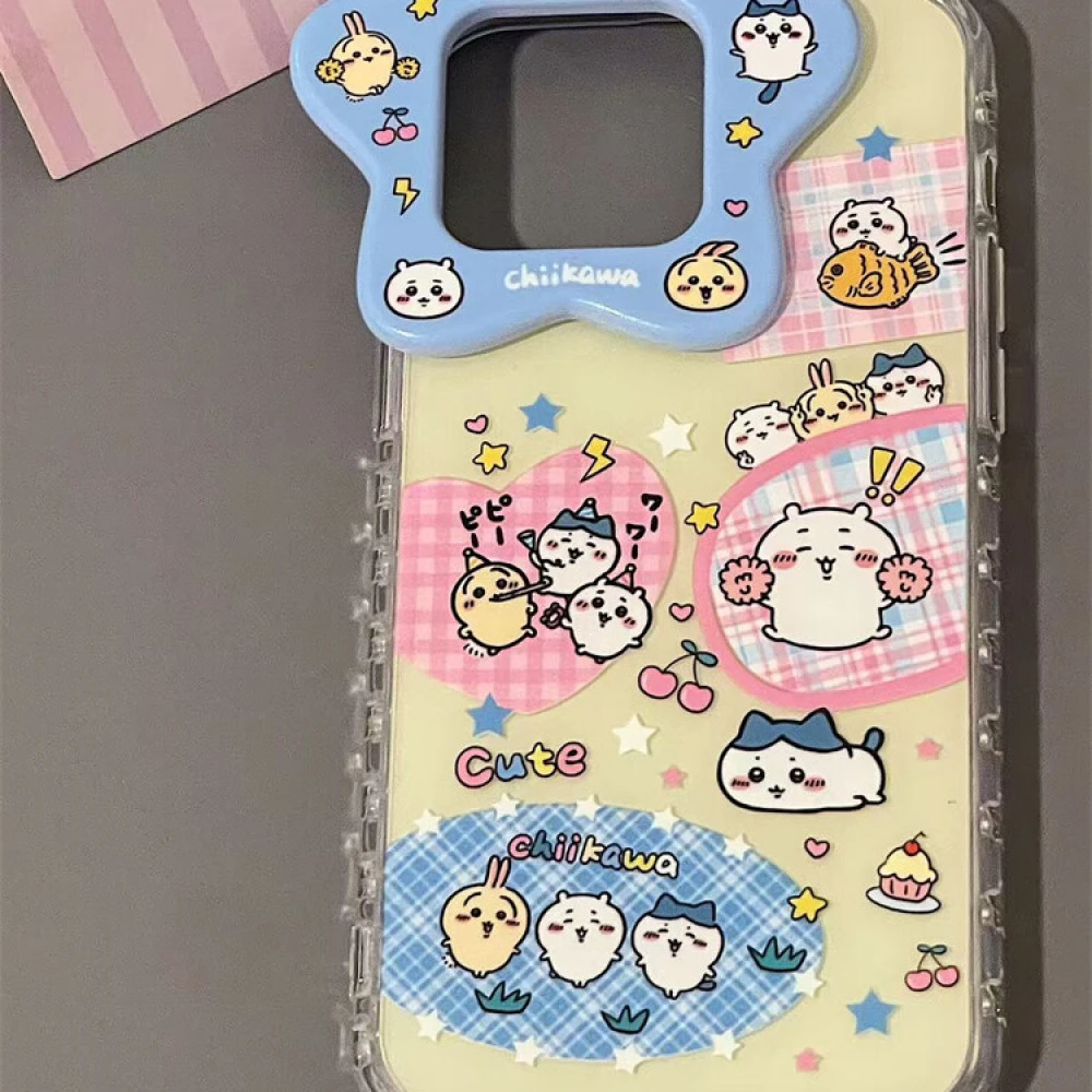 可爱星星镜头吉伊卡哇适用iphone17promax苹果16手机壳15可爱14新