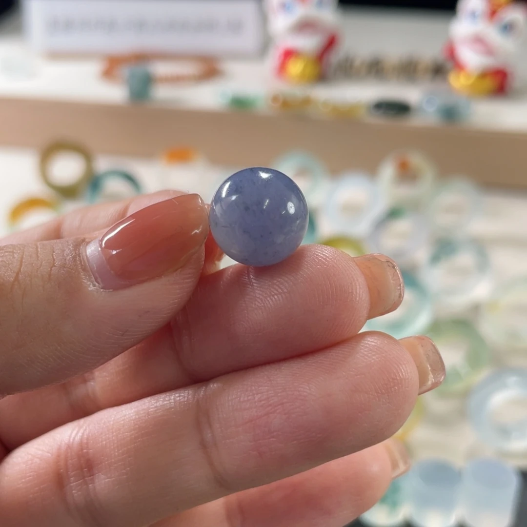 定制翡翠未镶嵌卡12.3紫珠