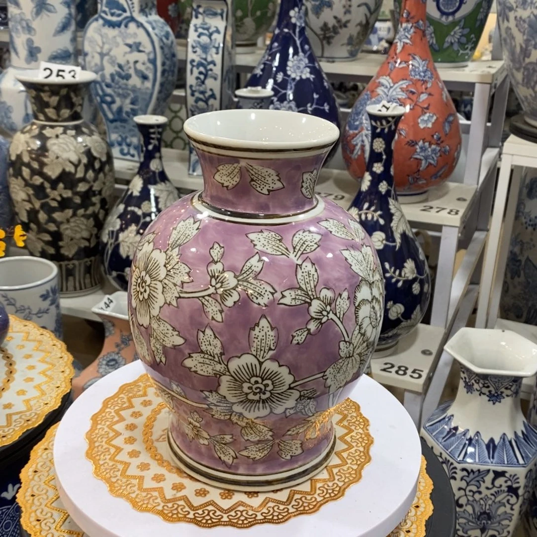 【闪购商品】陶瓷青花瓷花瓶微瑕福利一个