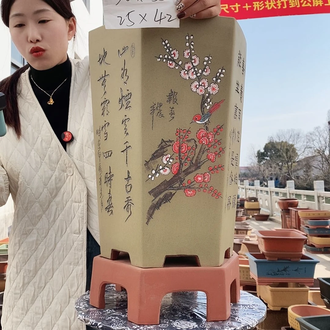 紫砂花盆紫砂花盆