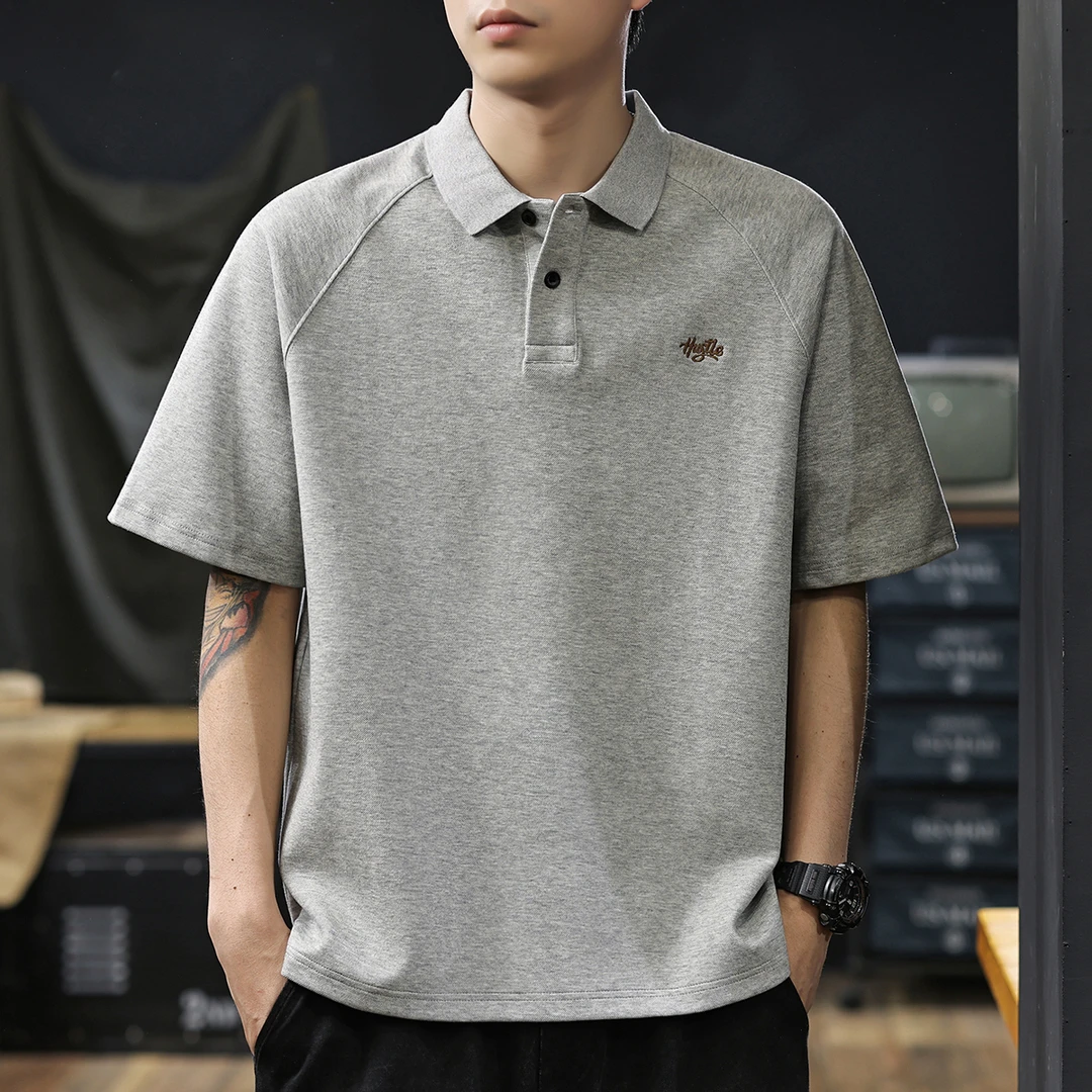300g重磅经典短袖POLO衫男士休闲t恤时尚简约百搭体恤衫夏季上衣
