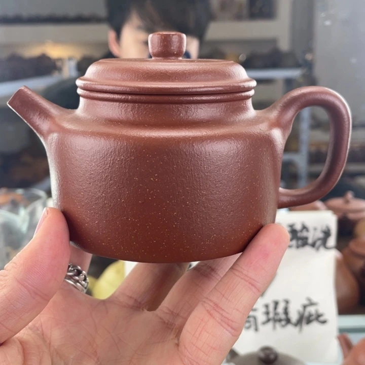 紫砂茶壶250cc红降坡茶壶