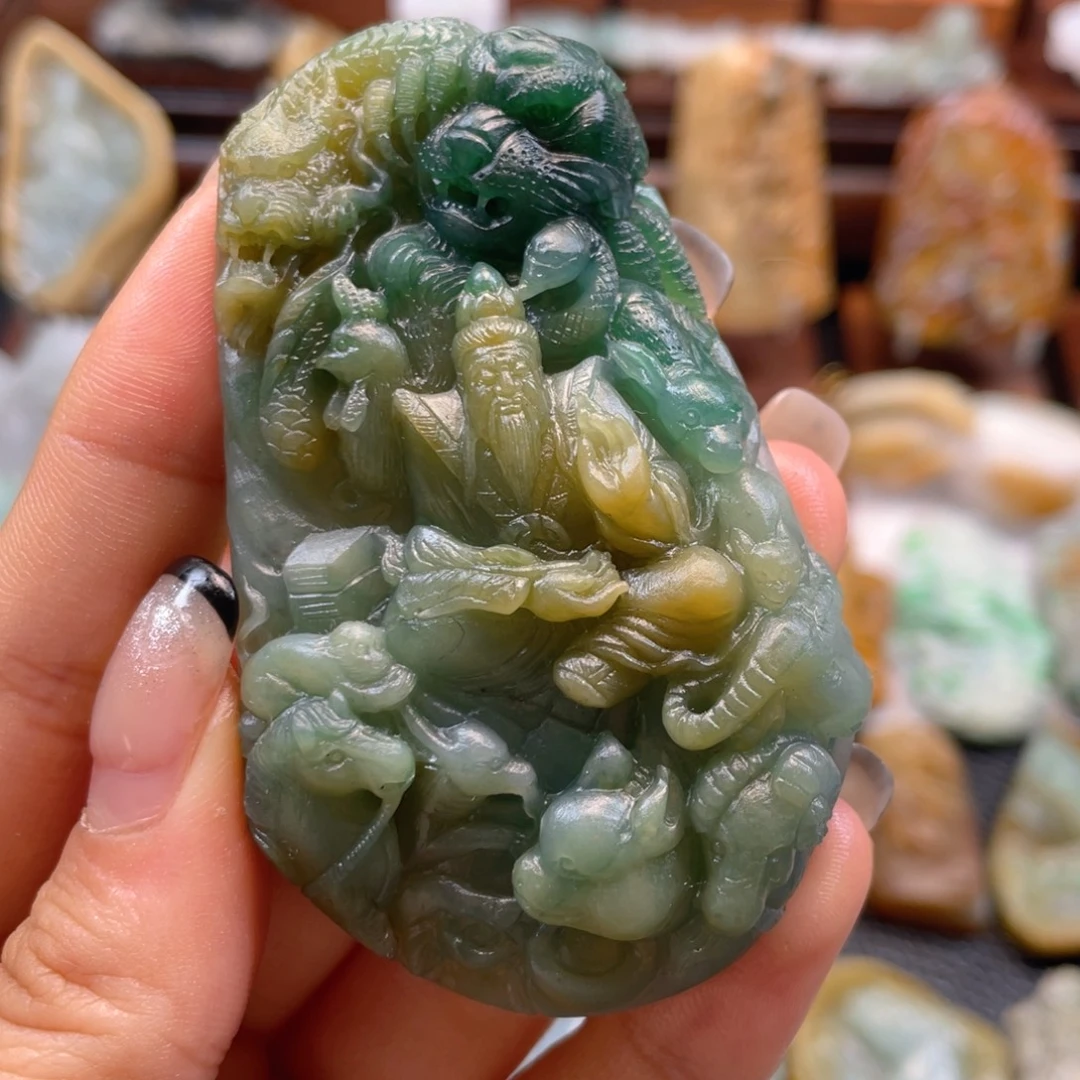 山***鸡定制翡翠未镶嵌翡翠