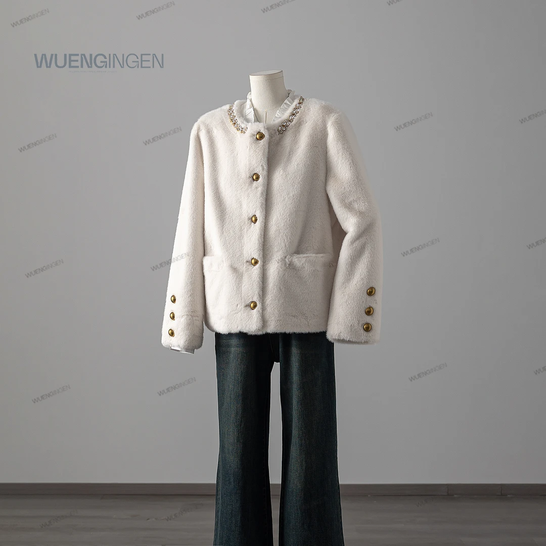 无印心匠A0016 毛毛外套女 时尚 百搭