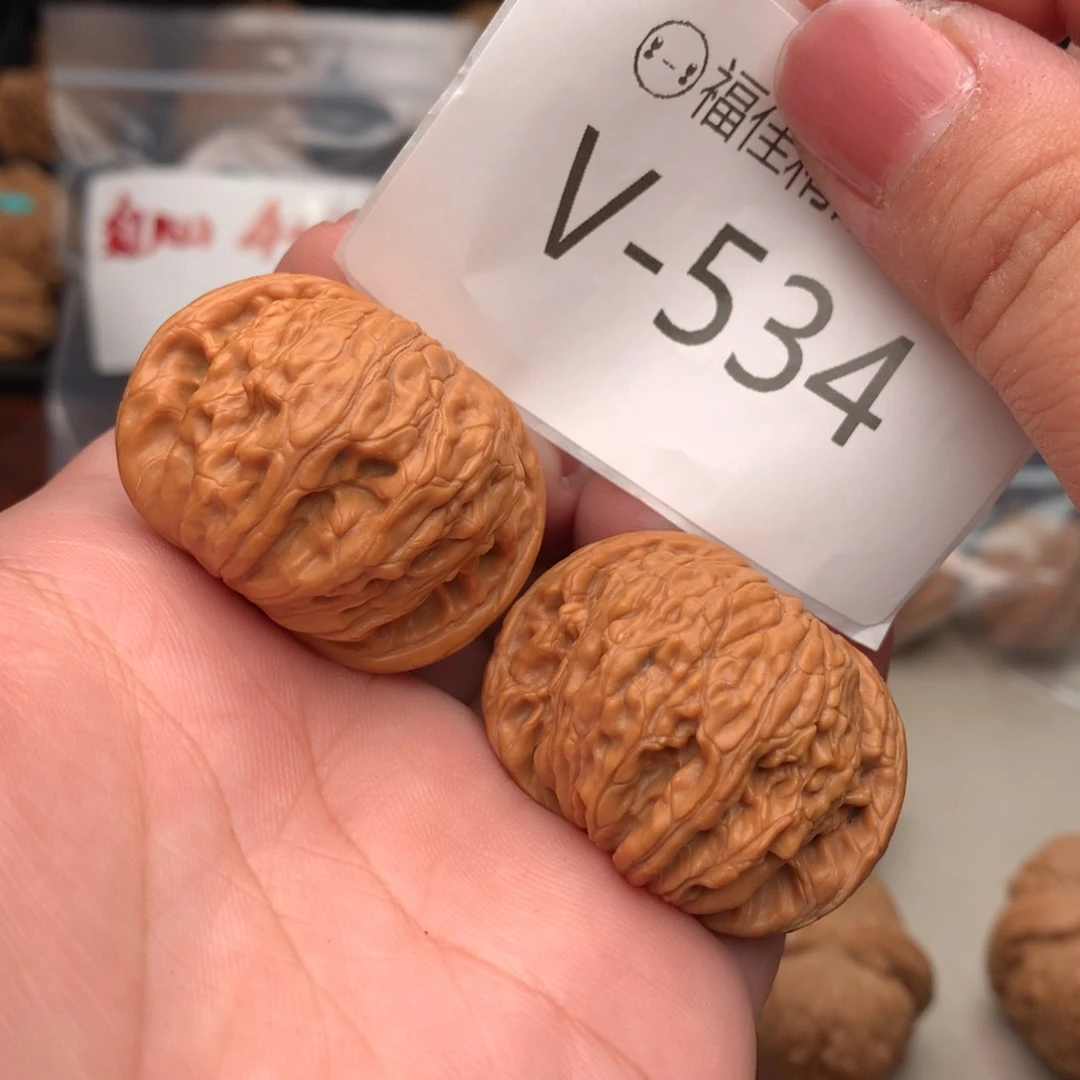 文玩核桃把件37磨盘……….