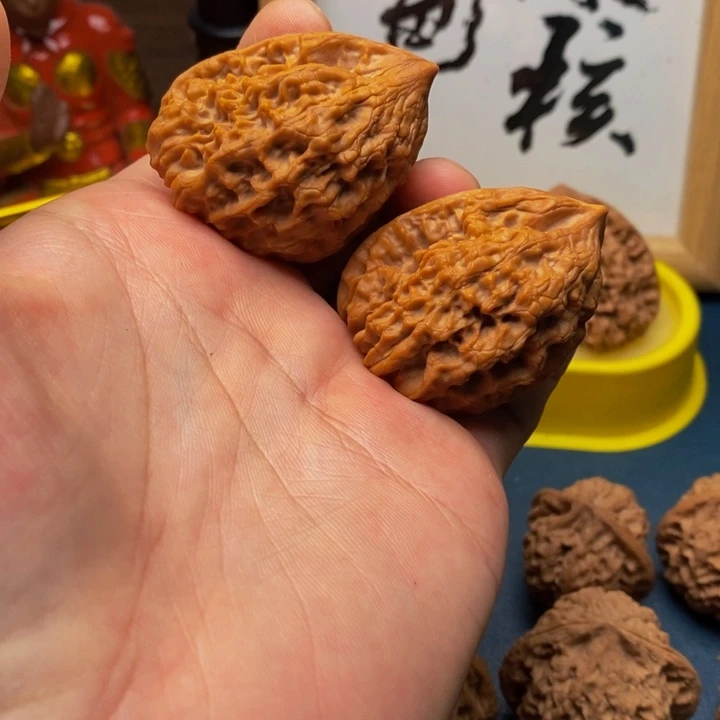 吊坠文玩核桃官帽一帆风顺