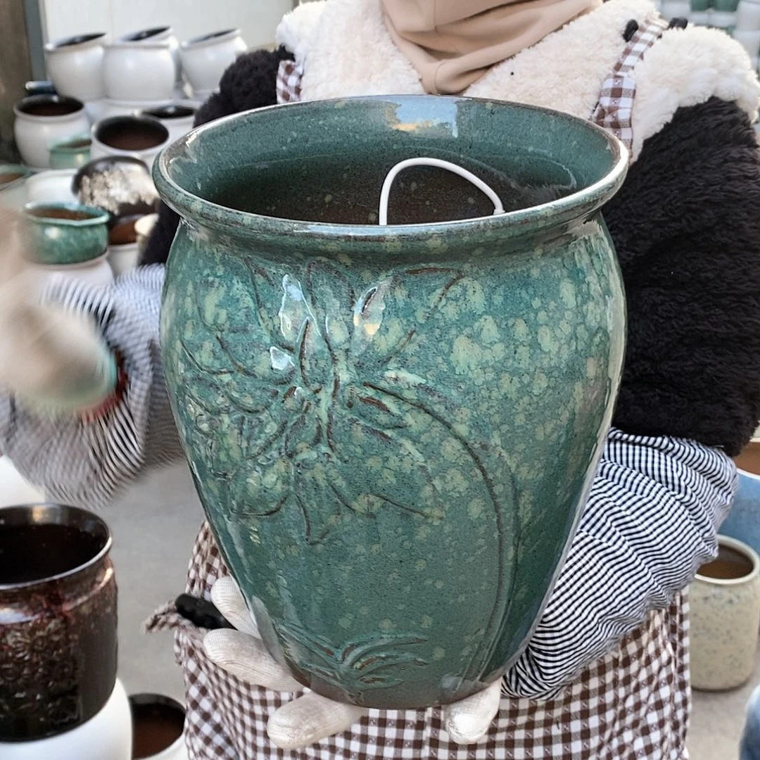 紫砂花盆正品口20高25