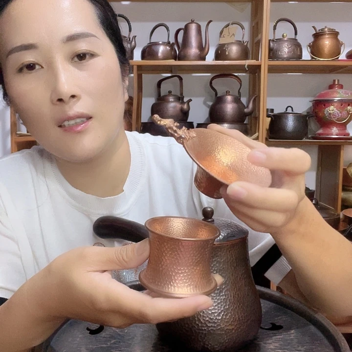 用***9金属梅花茶漏➕茶漏拖锤纹