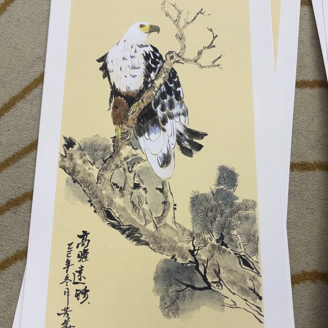 国画张芳华卡纸作品童