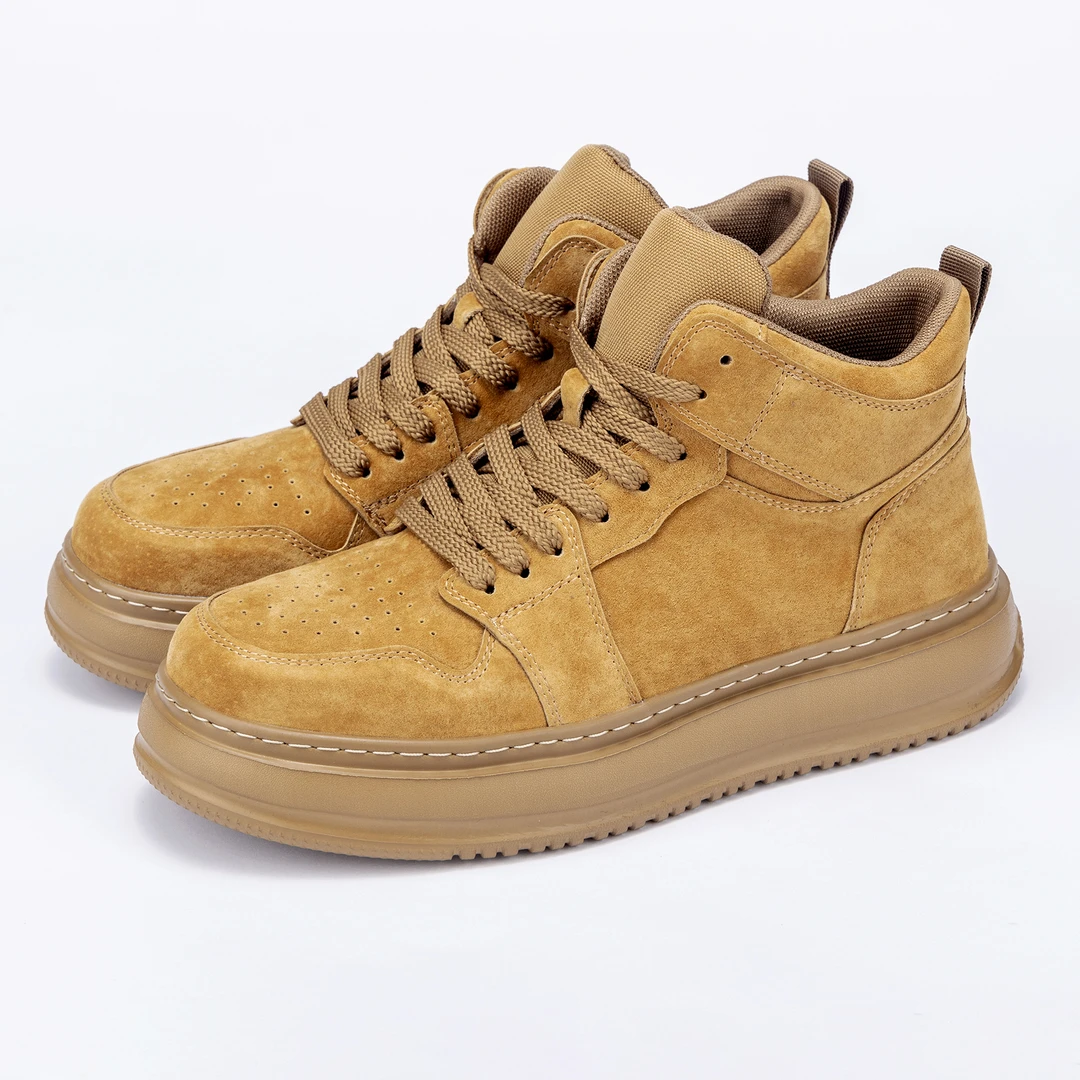 新款板鞋真皮鞋子男士系带工装马丁户外潮流时尚百搭春秋节