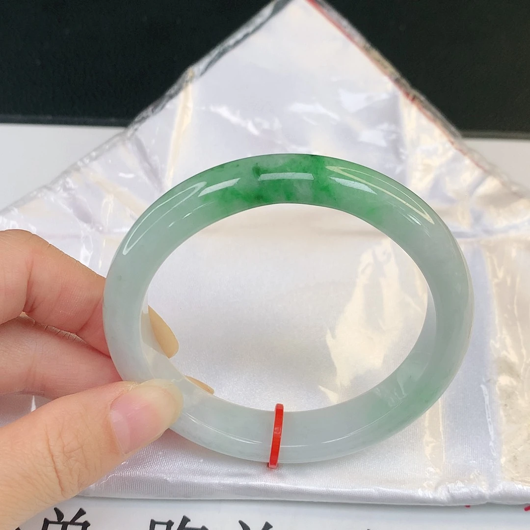 翡翠手镯未镶嵌缅甸天然翡翠A货手镯113