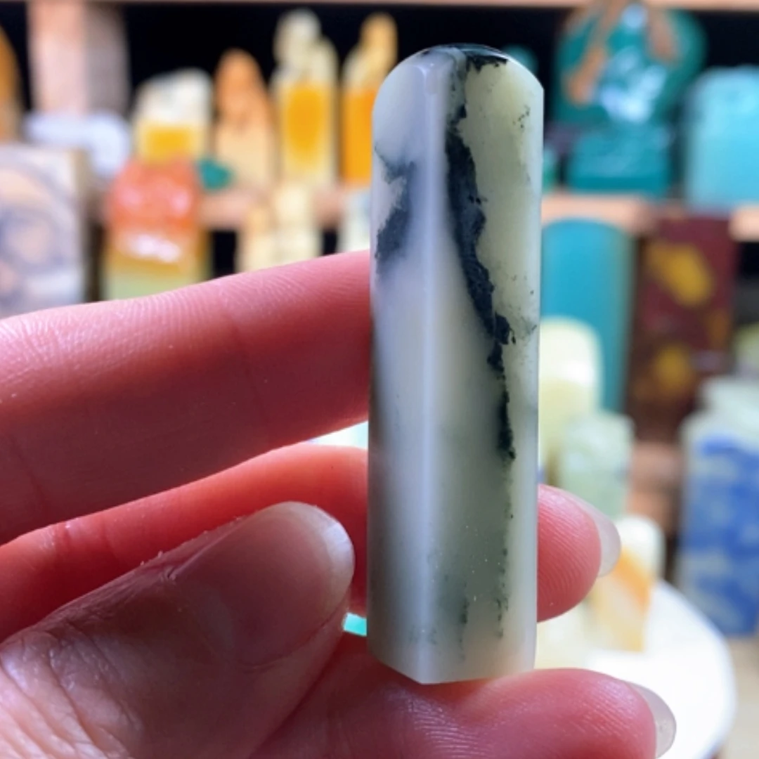 【闪购商品】青田石封门皮蛋绿…………