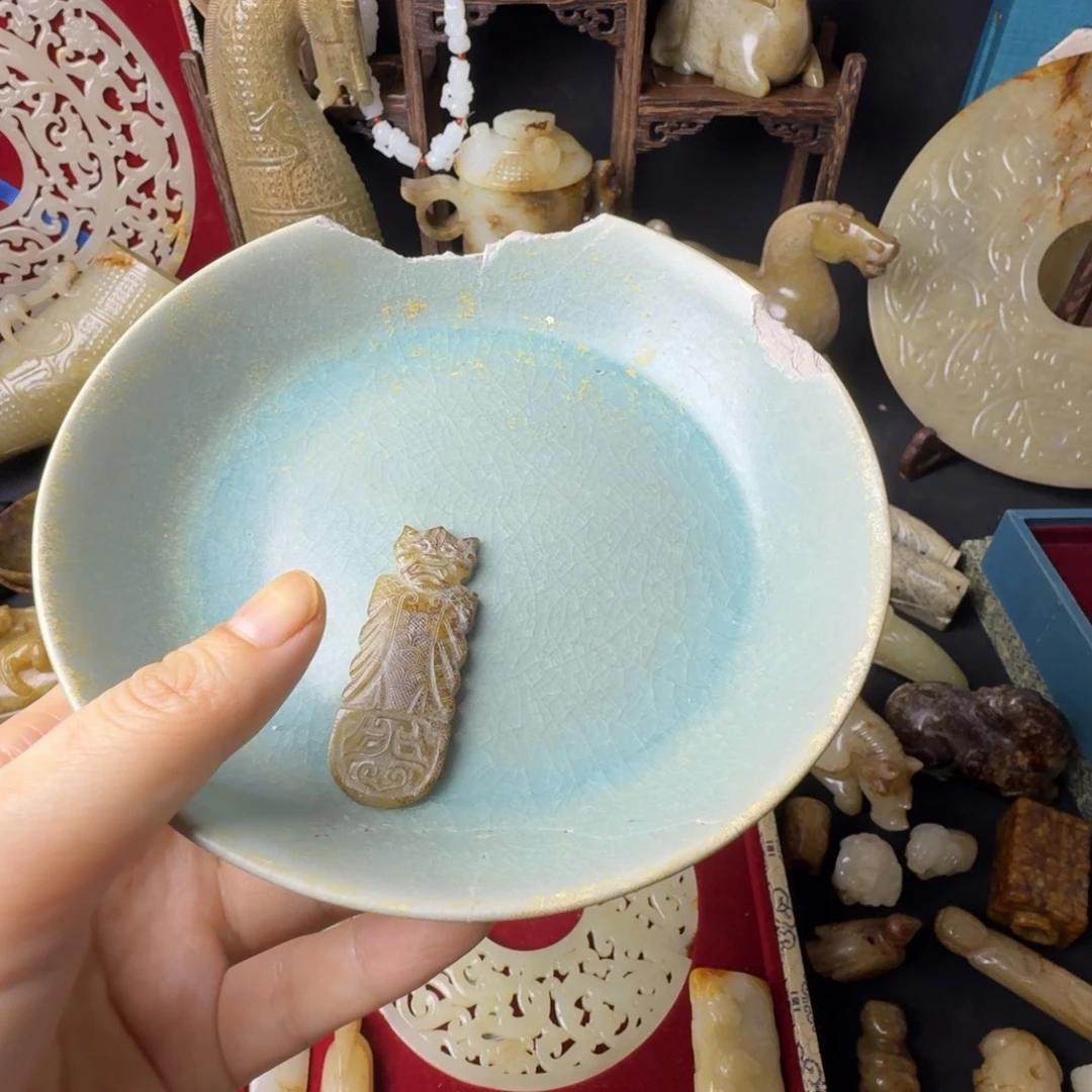 瓷片万事如意恭喜发财