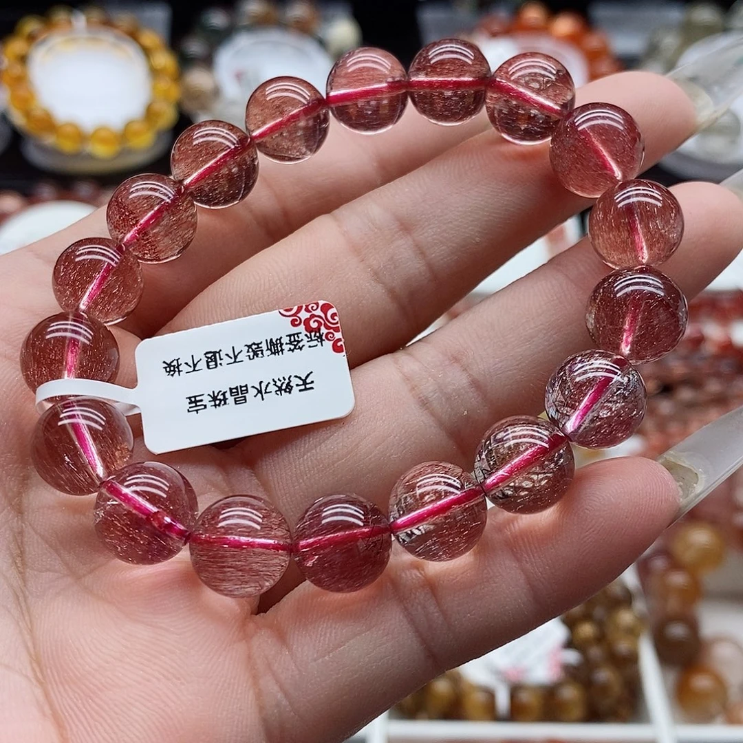 未镶嵌手链水晶金沙红超七