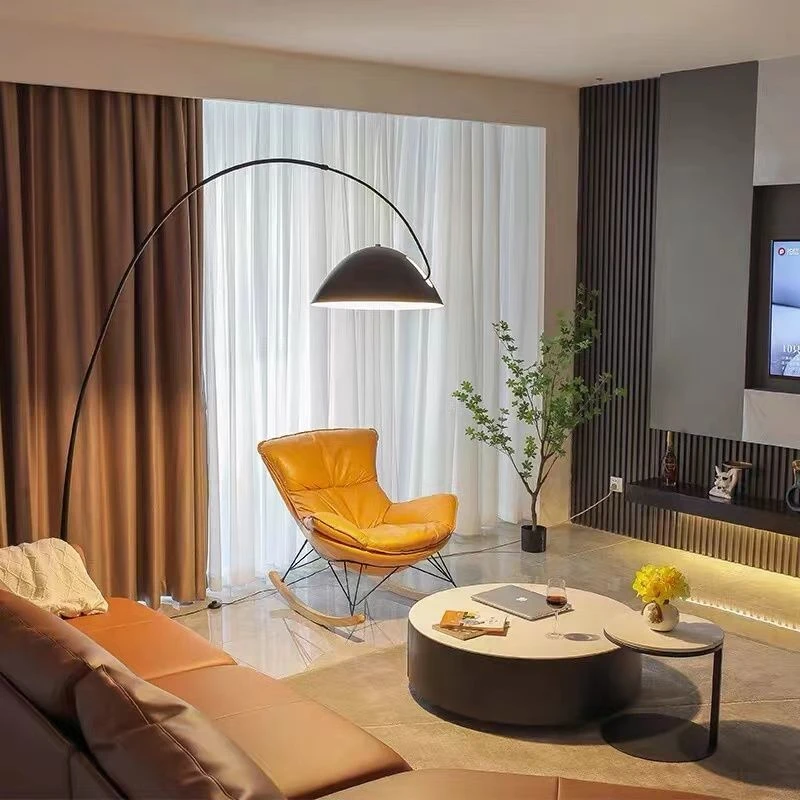 新疆包邮新疆包邮极简钓鱼灯落地灯客厅沙发边角设计感氛围灯北欧