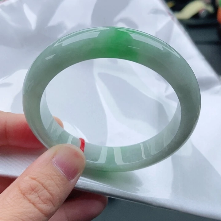 未镶嵌手镯翡翠53圈口