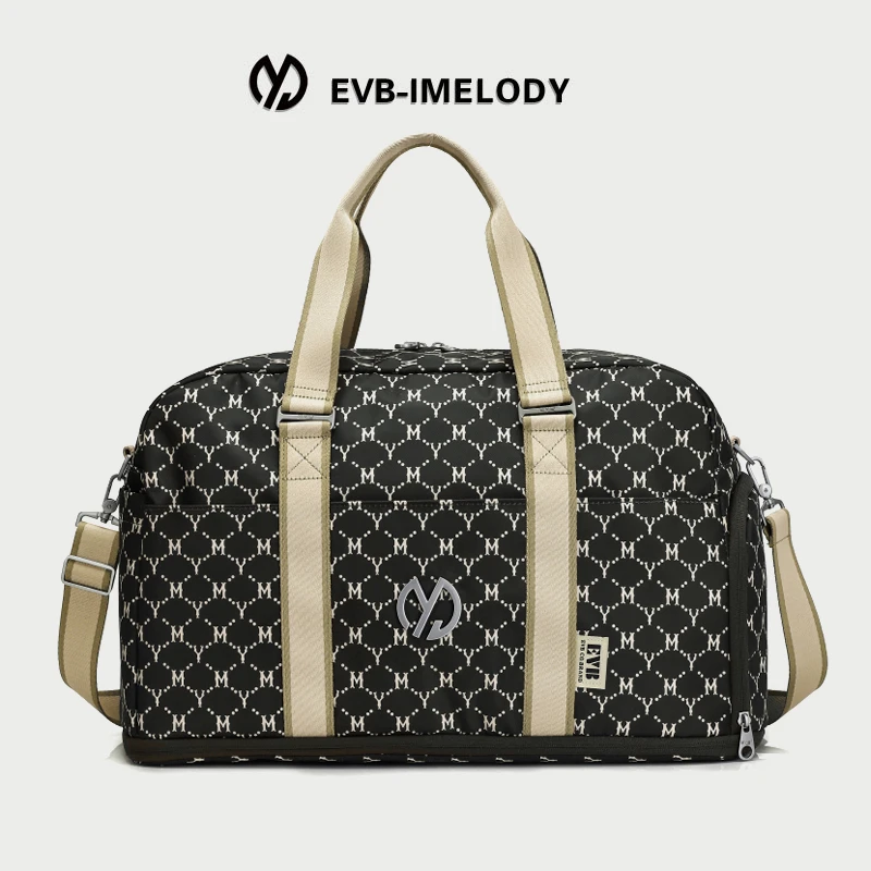 EVB轻便出差旅游行李时尚单肩手提健身包便捷收纳包大容量旅行包