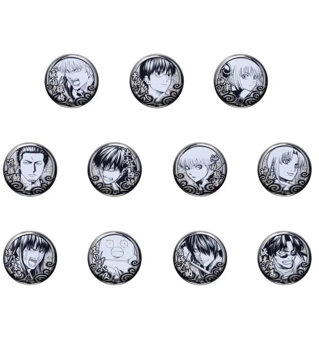 银魂展 银魂 浮雕雕金吧唧 徽章