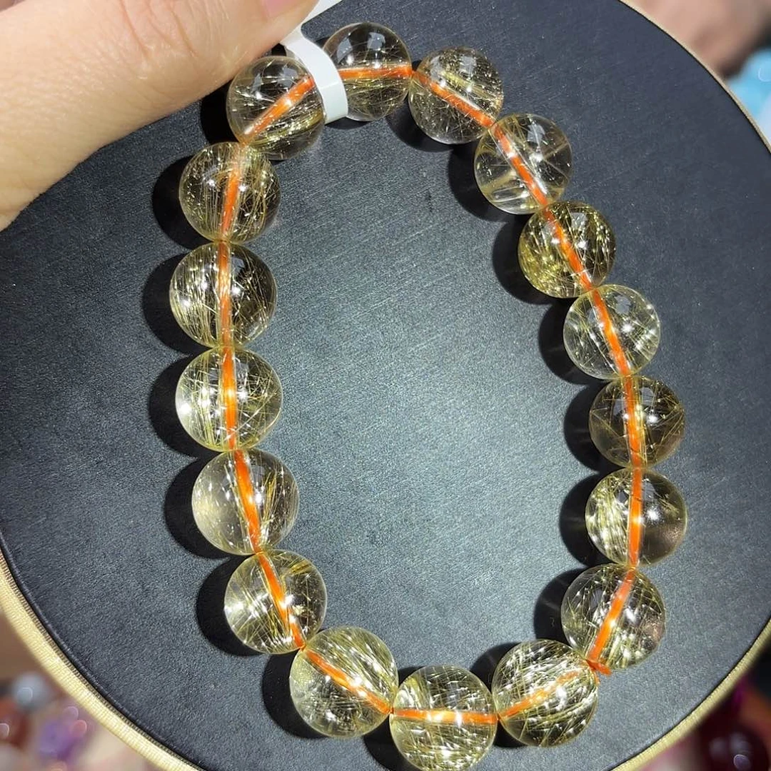 发晶手串未镶嵌水晶