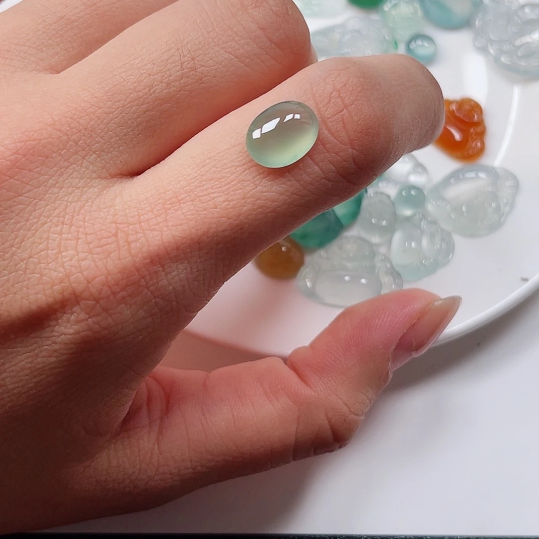 翡翠裸石纯天然A货缅甸翡翠