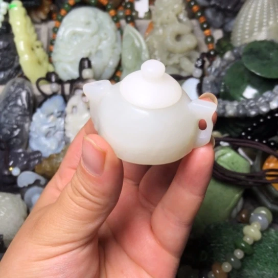 和田玉未镶嵌挂件