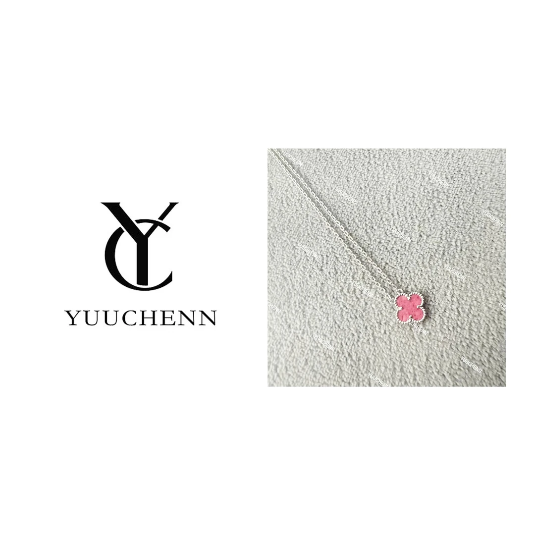 铜合金项链 YUUCHENN【Aihambra】 镀K金轻奢女士项链