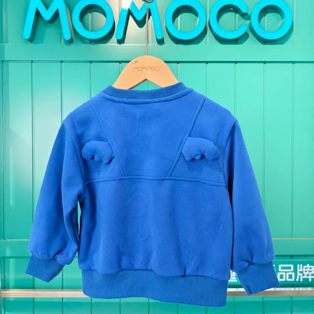 MOMOCO玛米玛卡男童秋季克莱因蓝小翅膀潮流休闲卫衣77330232033