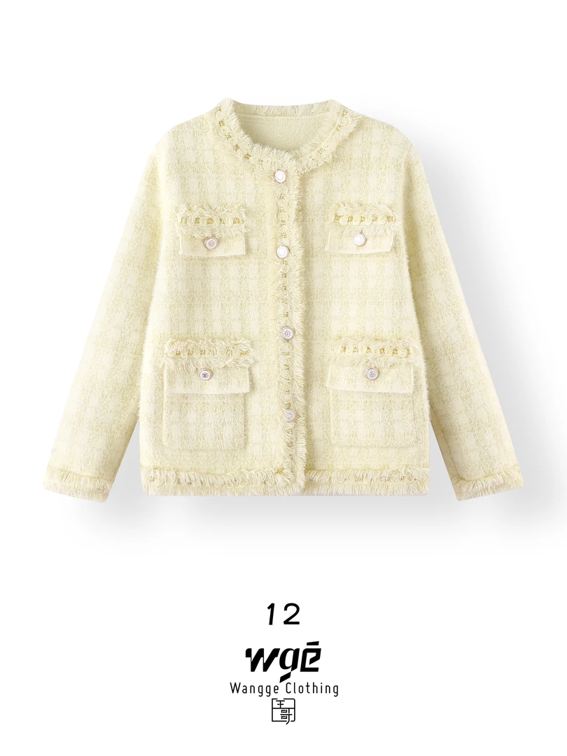 【王哥精选】2025年新款气质短款百搭时尚法式女装小香风-12