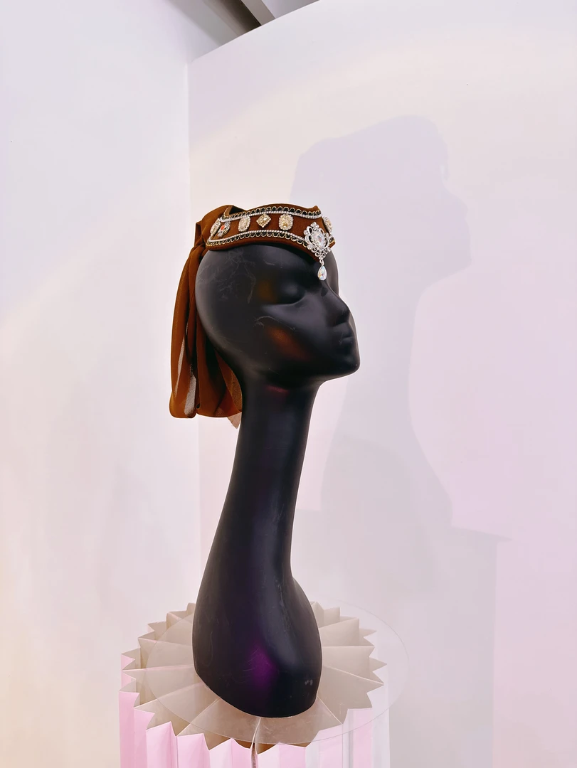 民族风 头饰 舞蹈头饰 蒙古舞头饰 棕色 咖色