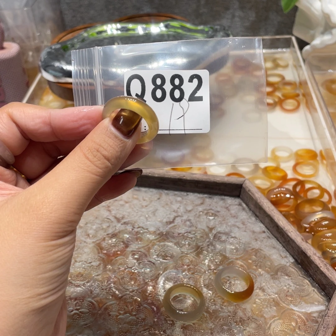 玛瑙/玉髓未镶嵌戒指882