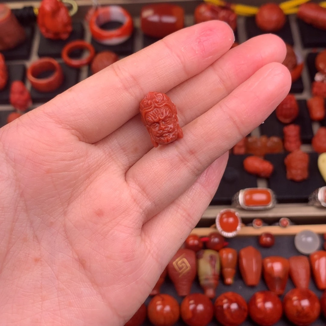 南红玛瑙未镶嵌黄财神11+