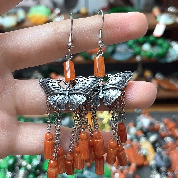 翡翠未镶嵌耳饰饰品