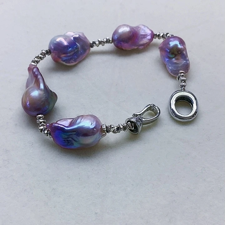 银S925镶嵌耳饰淡水珍珠