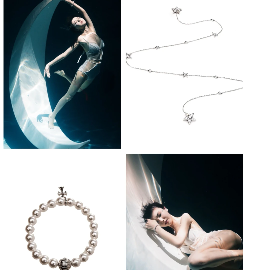 925银仿珍珠手链 贝珠设计风甜美风日韩气质简约手工首饰手链小众